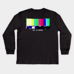 N0 Signal - Dark BG Kids Long Sleeve T-Shirt